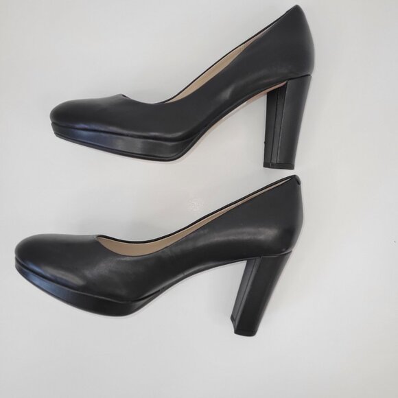 NWT Clarks Kendra Sienna Closed Toe Pumps Black Platform Women's Size 7.5 - Picture 7 of 11